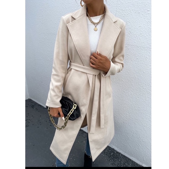 Made in France Stunning Boho Belted Fashion Coat with pockets - Picture 2 of 6